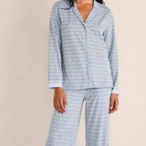 HAVEN WELL WITHIN IKAT ORGANIC COTTON JERSEY PAJAMA SET XS